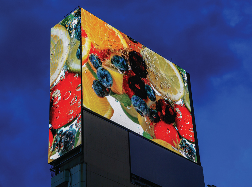 LED bilbord ekran na fasadi zgrade