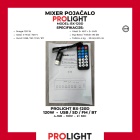 BLACKXPERT BX-120D Mixer pojačalo 120 W, USB/SD/FM/Bluetooth, 100 V