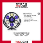 BLACKXPERT RETRO 7×60 LED Vintage scensko svetlo 7×60 W + RGB