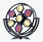 BLACKXPERT RETRO 7×60 LED Vintage scensko svetlo 7×60 W + RGB