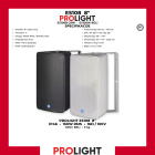 PROLIGHT ES108 Vodootporni zidni zvučnik 8" 150 W IP46, 16 Ω / 100 V, crni