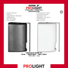 PROLIGHT ES108 Vodootporni zidni zvučnik 8" 150 W IP46, 16 Ω / 100 V, crni