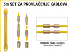 PROLIGHT Fiberglas šipke za provlačenje kablova 5 m, set 10 × 0,5 m