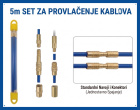 PROLIGHT Fiberglas šipke za provlačenje kablova 5 m, set 10 × 0,5 m