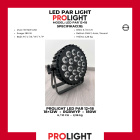PROLIGHT LED PAR 18×12 W RGBWA+UV 180 W