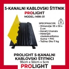 PROLIGHT MRK-01 Cable Cross 5 kanala, gumeni kablovski štitnik do 2 t