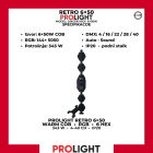 PROLIGHT RETRO 6×50 Linijski retro hex reflektor 6×50 W
