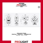 PROLIGHT VP1200 LED Profile Framing Moving Head 4 u 1, 1000 W