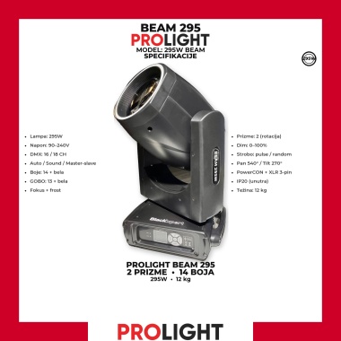BLACKXPERT BEAM 295 Beam Moving Head 295 W