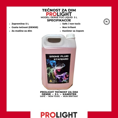 PROLIGHT Tečnost za dim mašine 5 L DENSE