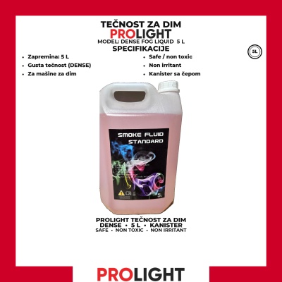 PROLIGHT Tečnost za dim mašine 5 L DENSE